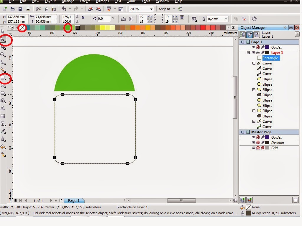 Интерактивная прозрачность в coreldraw