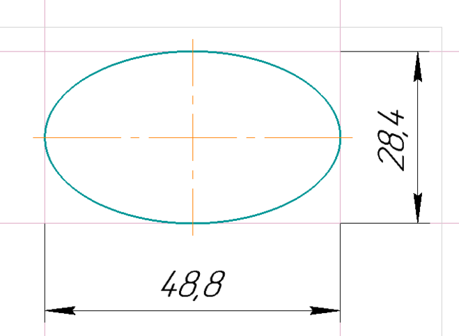 Эллипс чертеж. Размеры эллипса на чертеже. Окружность диаметром 60 мм чертеж. Размеры овала. Овал с диаметром 60.