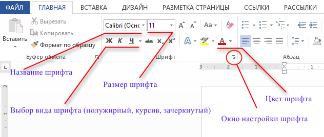 Как изменить название шрифта