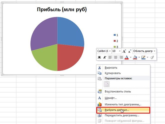 Почему нельзя изменить данные в диаграмме в ворде