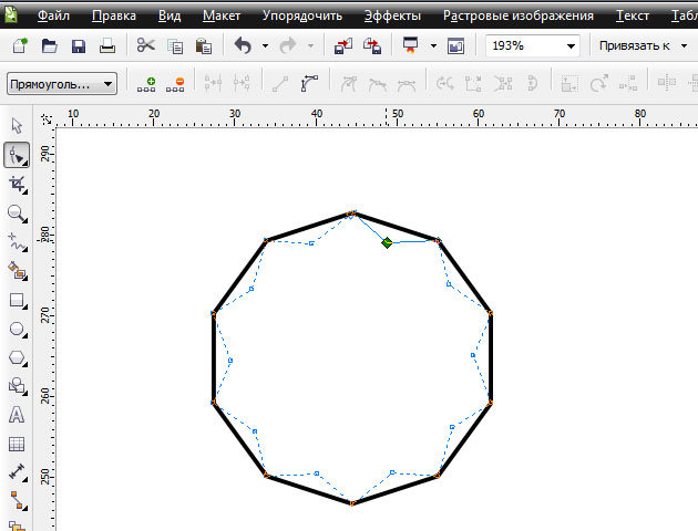 Как замкнуть линии в coreldraw