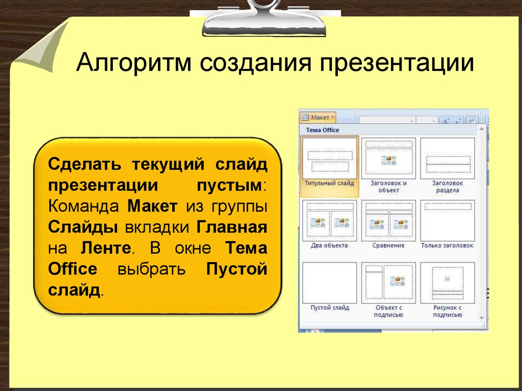 Как называется презентация проекта