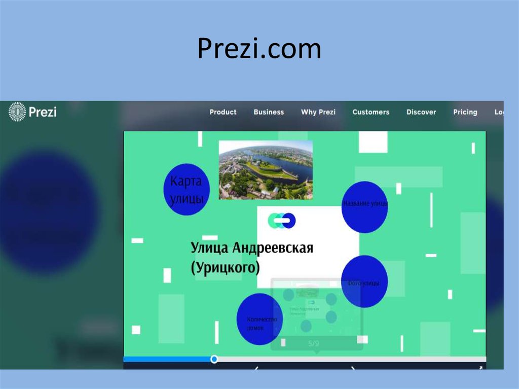 Сервис для презентаций prezi