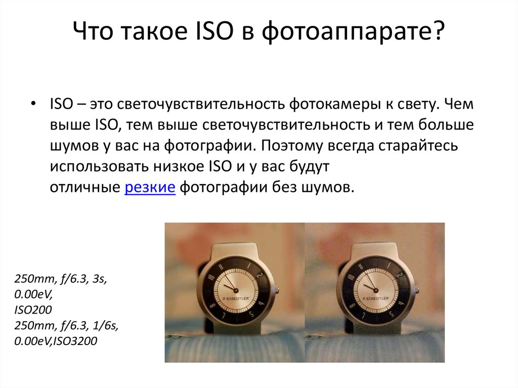 Что такое iso в камере смартфона