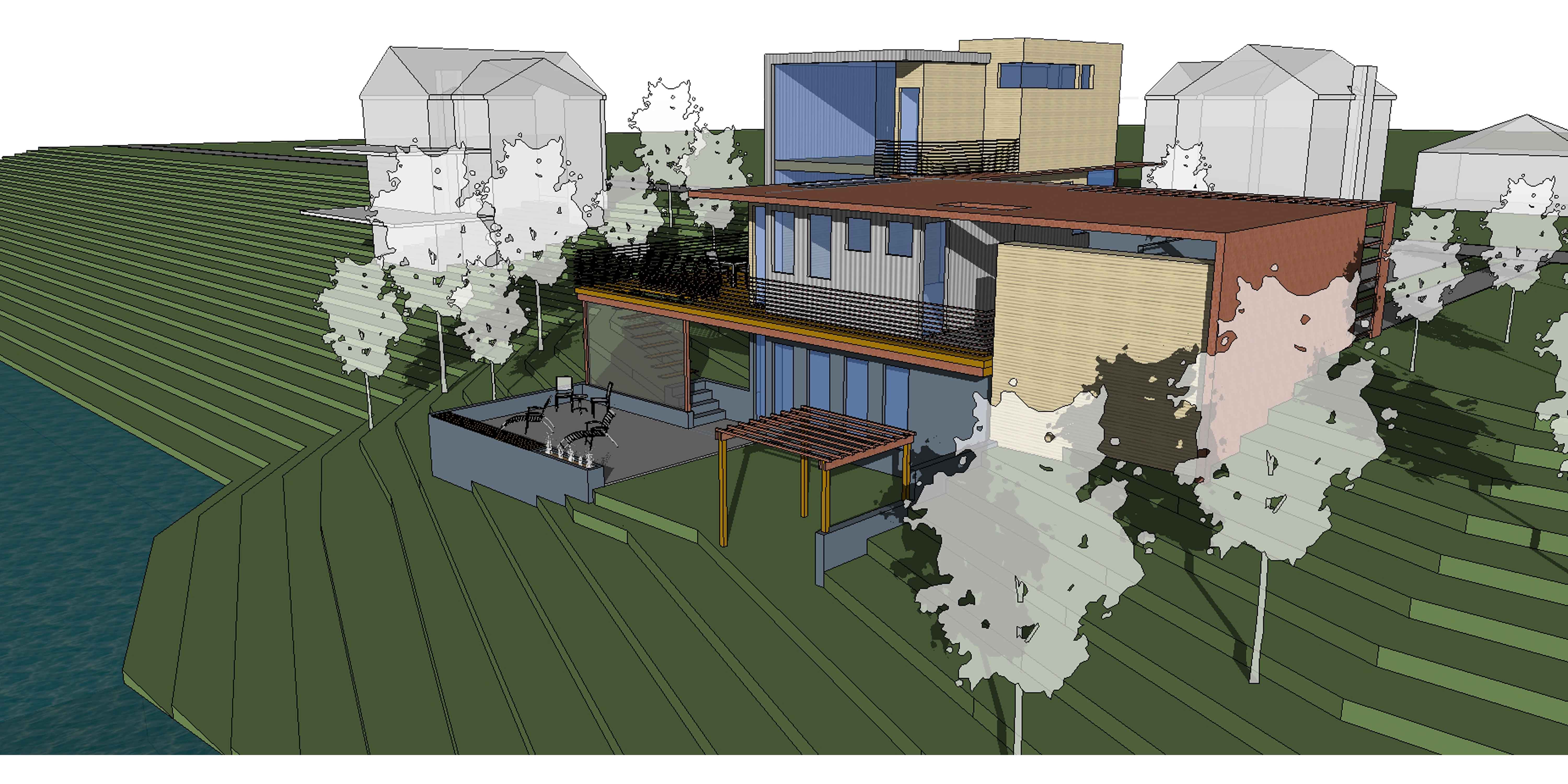 Совмещение фото sketchup