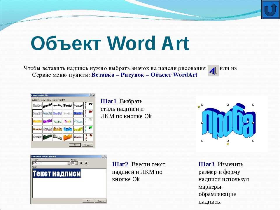 Что такое объект ворд арт в презентации