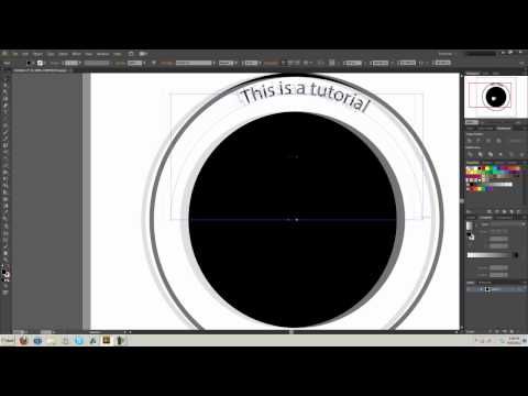 Изогнуть текст adobe illustrator