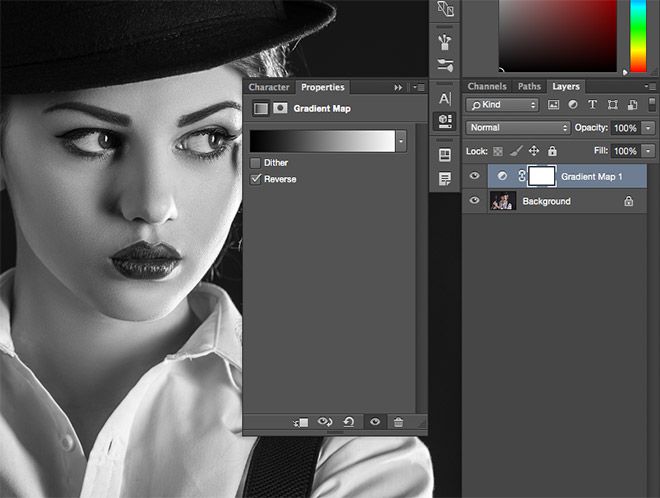 Как сделать текстуру черно белой в фотошопе