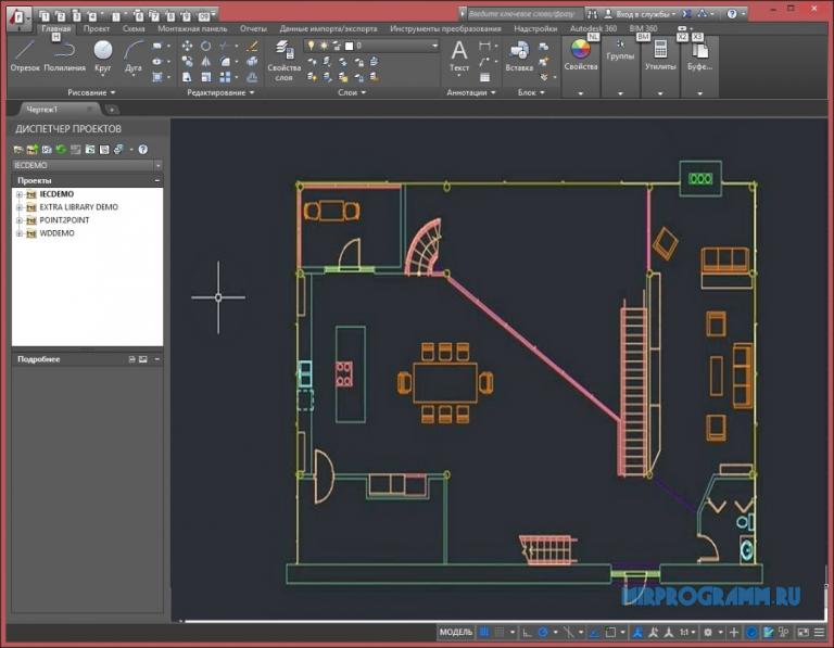 Область окна приложения autocad через которую происходит диалог пользователя с системой это