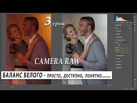 Как настроить баланс белого в фотошопе raw