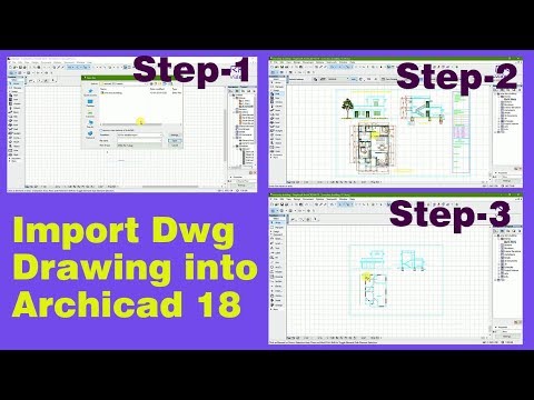 Как открыть файл dwg в архикаде