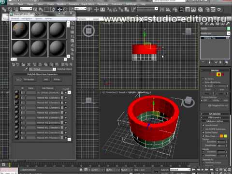 Наложить текстуру в 3d max