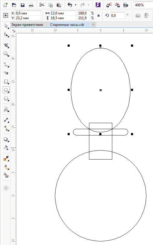 Как соединить узлы в coreldraw