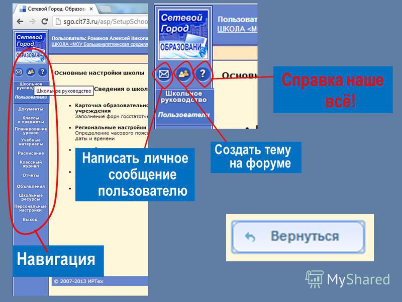 Как отправить презентацию в сетевом городе