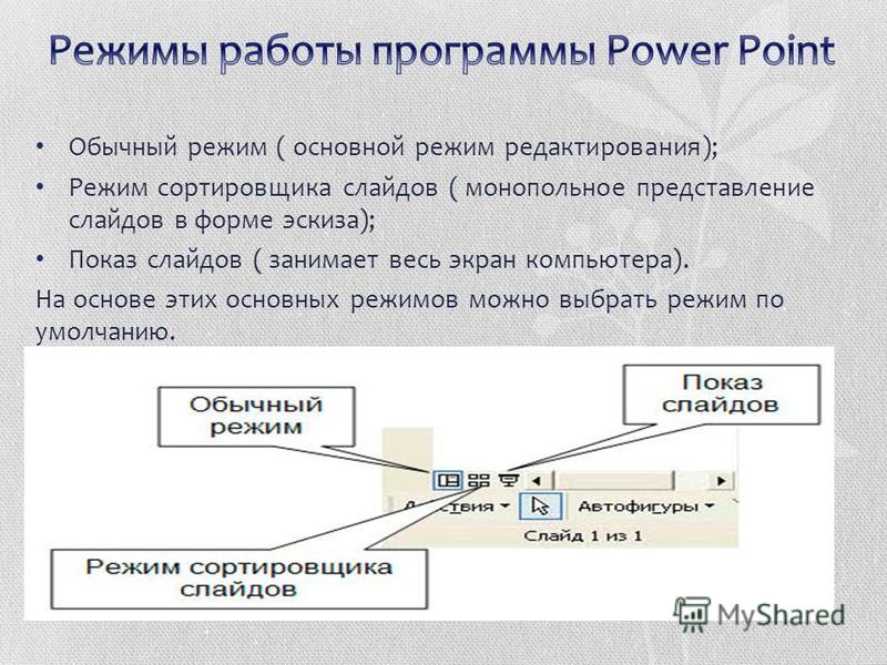 Режим демонстрации