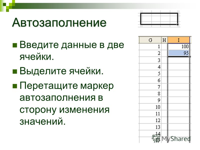 Заполнить ячейку таблицы значений. Автозаполнение ячеек в excel. Метод автозаполнения в excel. Метод автозаполнения в эксель. Автозаполнение в экселе.