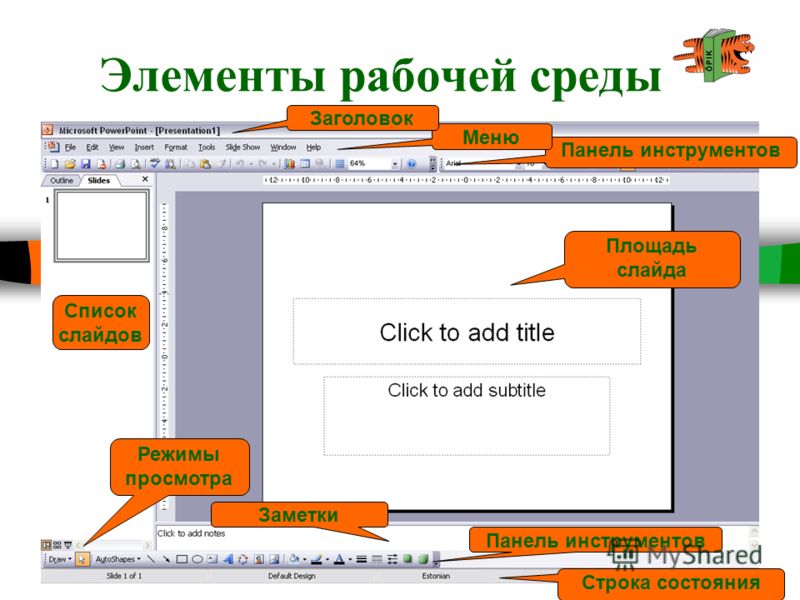 Заметки к слайду powerpoint