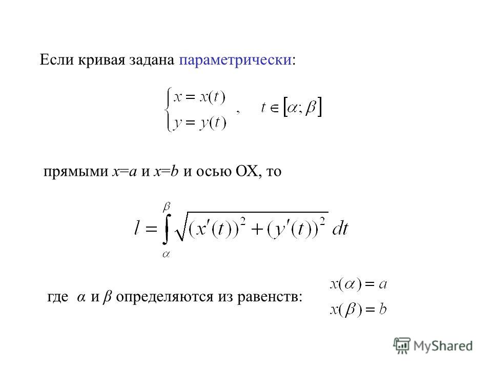 Производная заданная параметрически