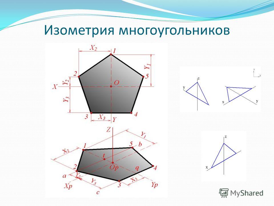 Изометрия. Построение изометрической проекции пятиугольника. Прямоугольная изометрическая проекция пятиугольника. Пятиугольник в изометрии. Аксонометрическая проекция пятиугольника.