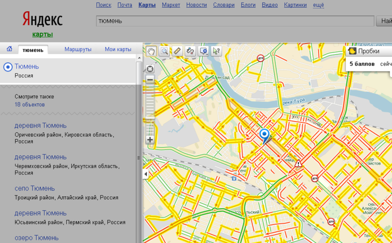 Гугл карта тюмень онлайн