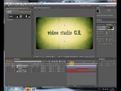 Как в adobe after effects сделать титры в