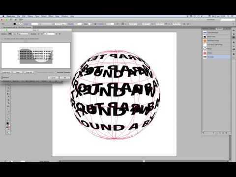 Изогнуть текст adobe illustrator