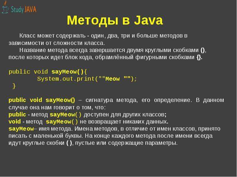 метод в java