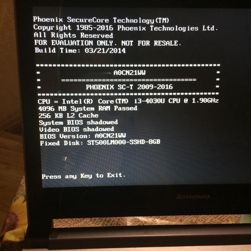 System bios shadowed что это