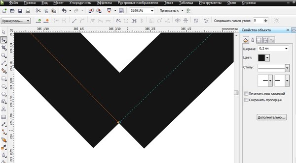 Как замкнуть линии в coreldraw
