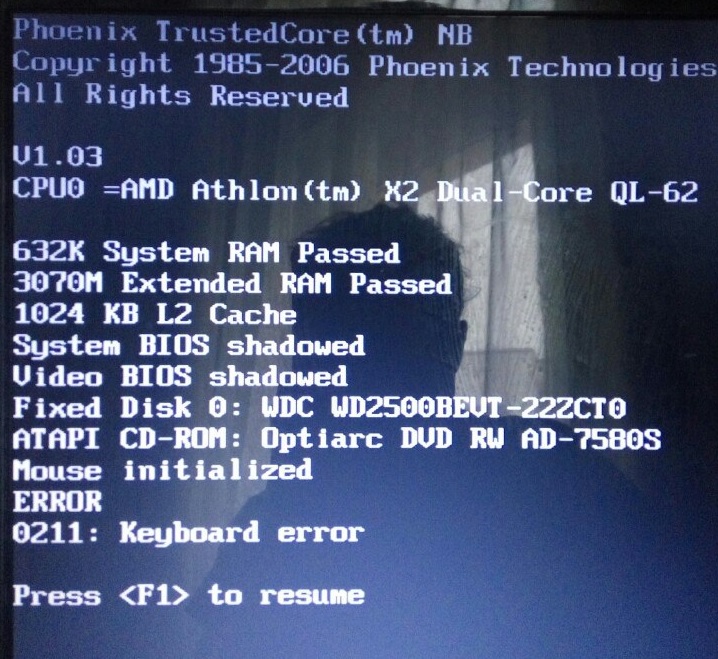 System bios shadowed что это