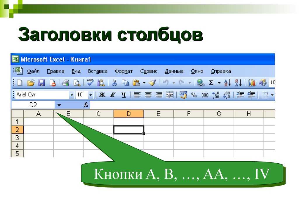 29 столбец в эксель какие буквы