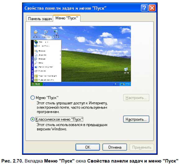 Панель инструментов windows xp настройка