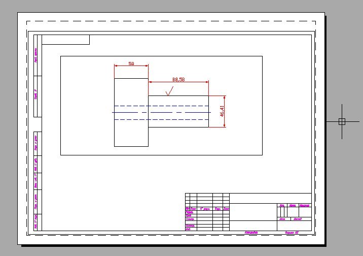 Оформление чертежа в автокаде
