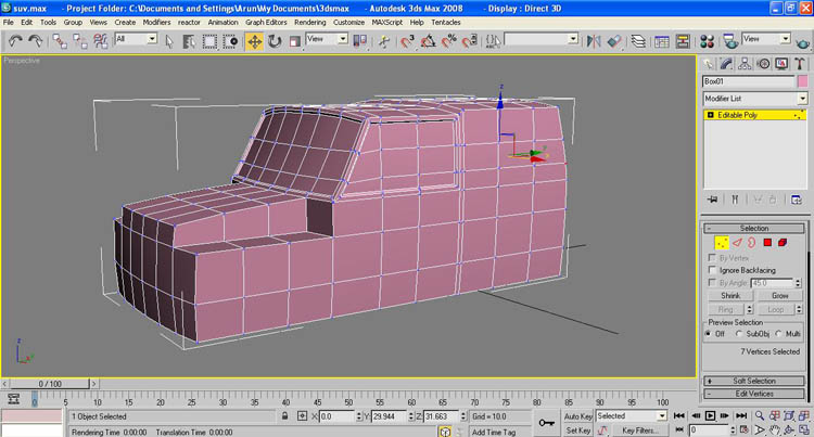 Как выделить полигоны по кругу 3ds max