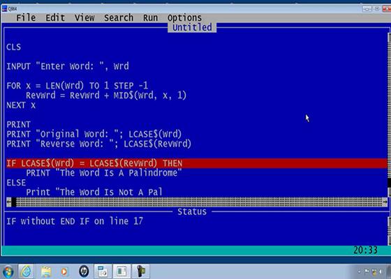 Как установить qbasic на windows 7