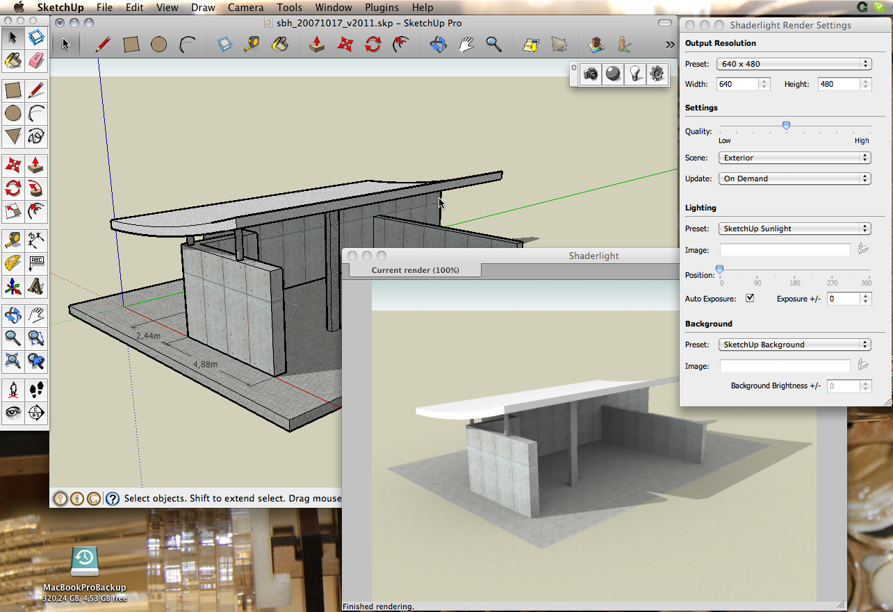 Как убрать тени в sketchup