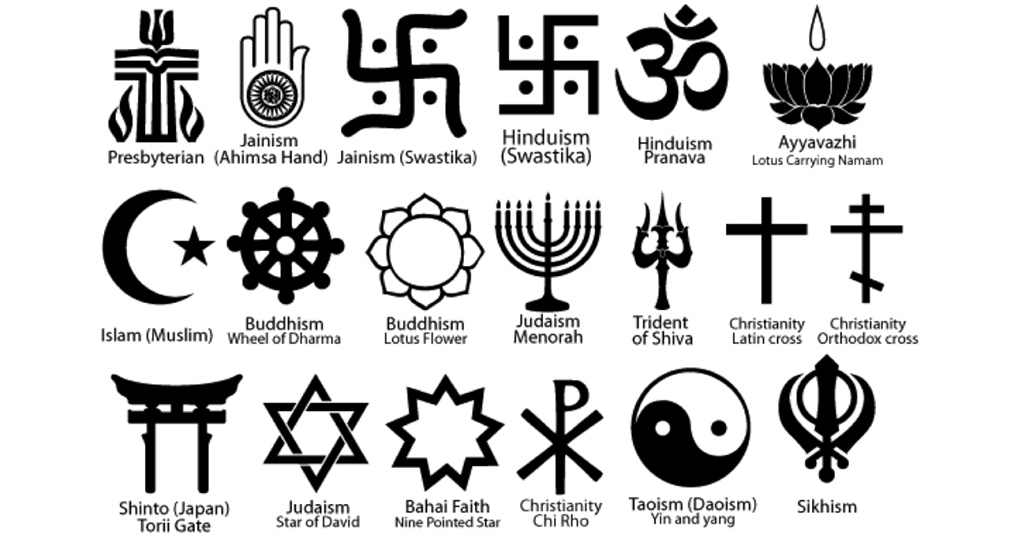 Выясните какие символы. Религиозные символы. Религиозный значок символ. Символы всех религий.