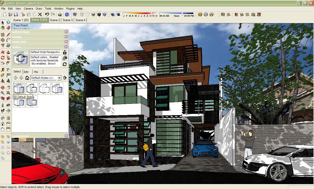 Фото в sketchup