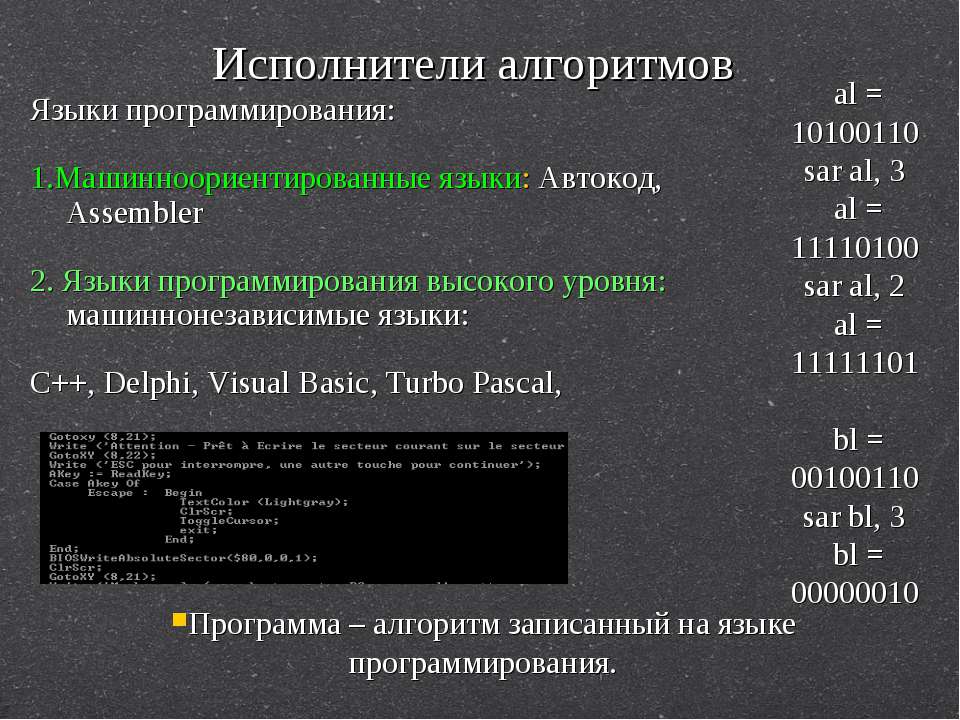 Форматы исполнимых файлов в dos на ассемблере