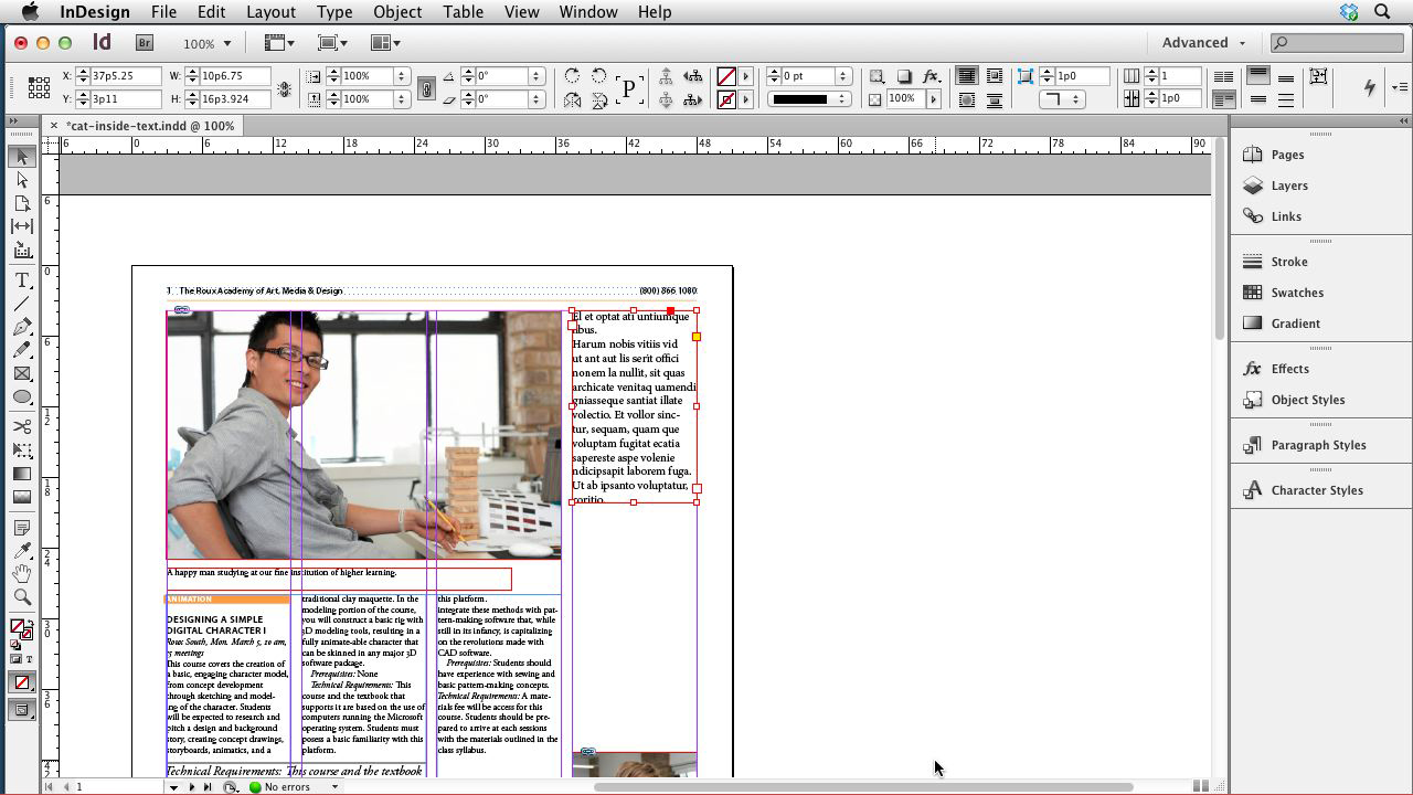 Как сохранить проект в indesign