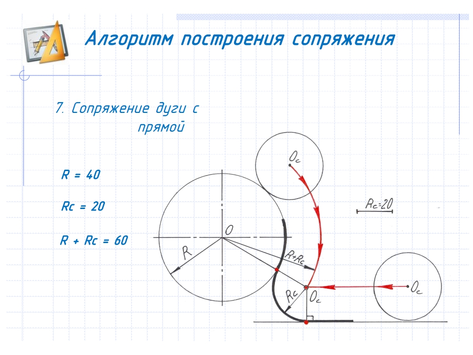 На чертежах отсутствуют сопряжения найдите эти места постройте центры и точки сопряжений ответы