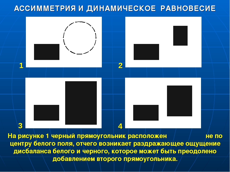 Какой рисунок лучше симметричный или асимметричный