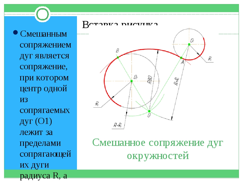 Как рисовать сопряжение