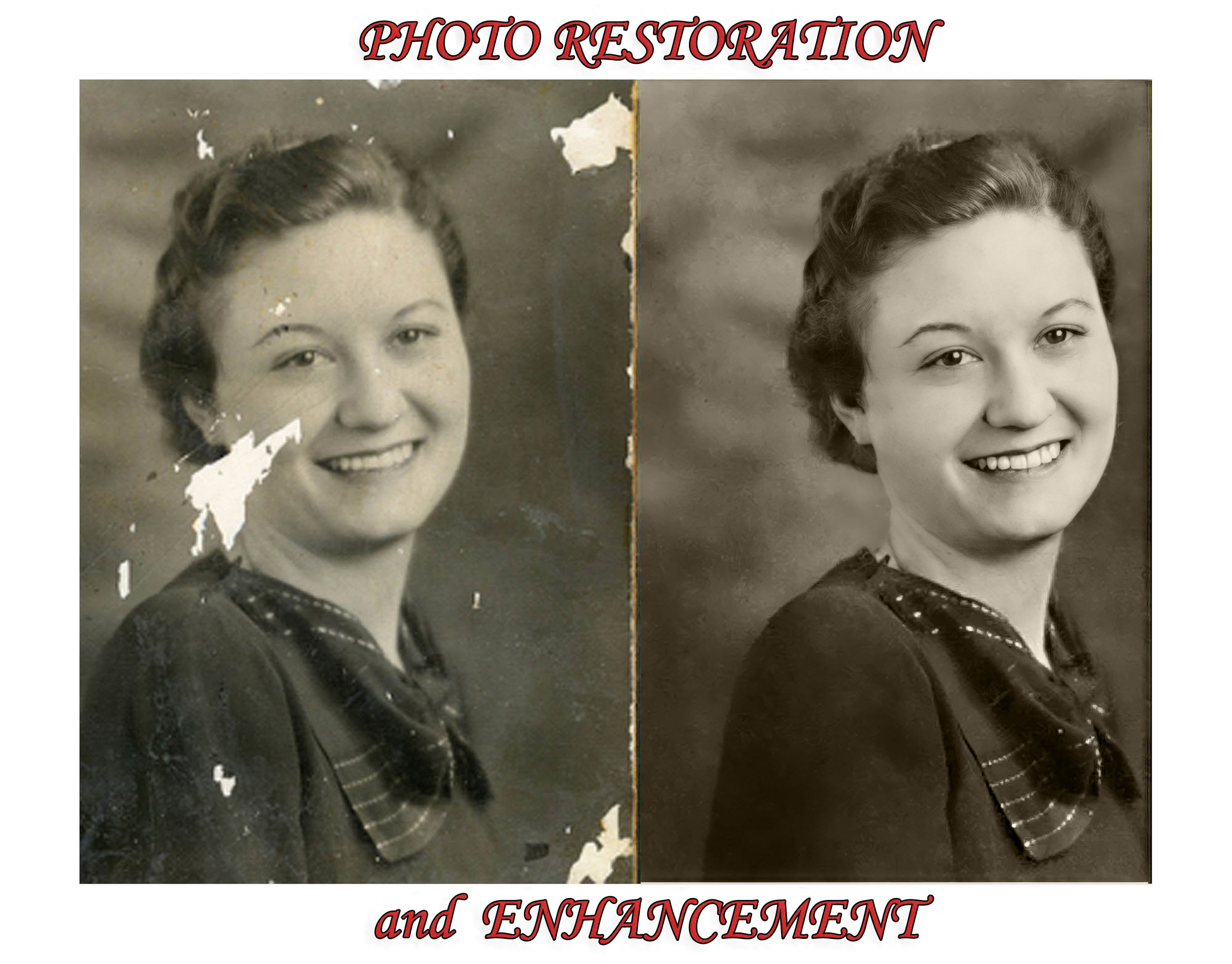 восстановление фото до и после