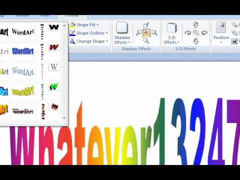 Как сделать wordart в фотошопе