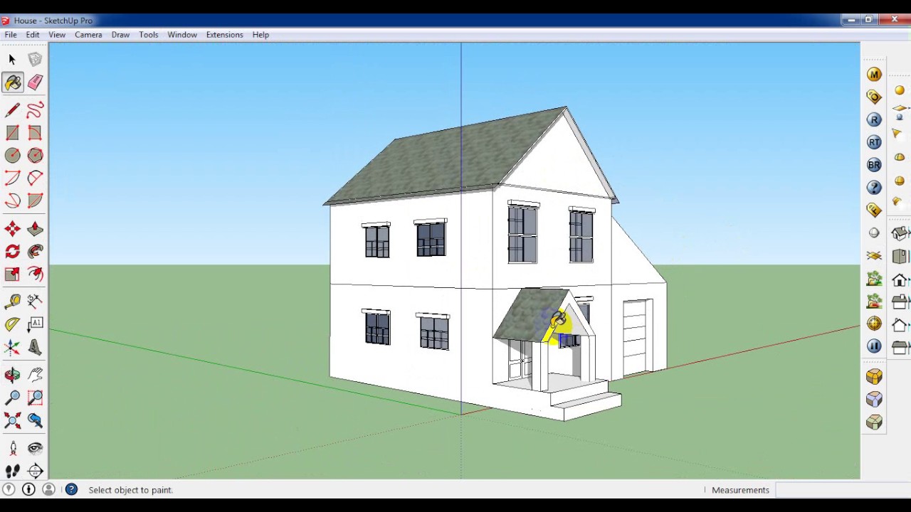 Как рисовать в sketchup