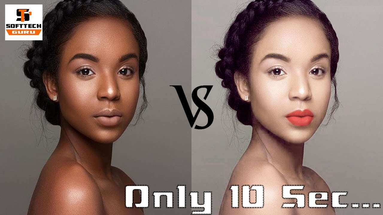 Смена цвета кожи на фото онлайн