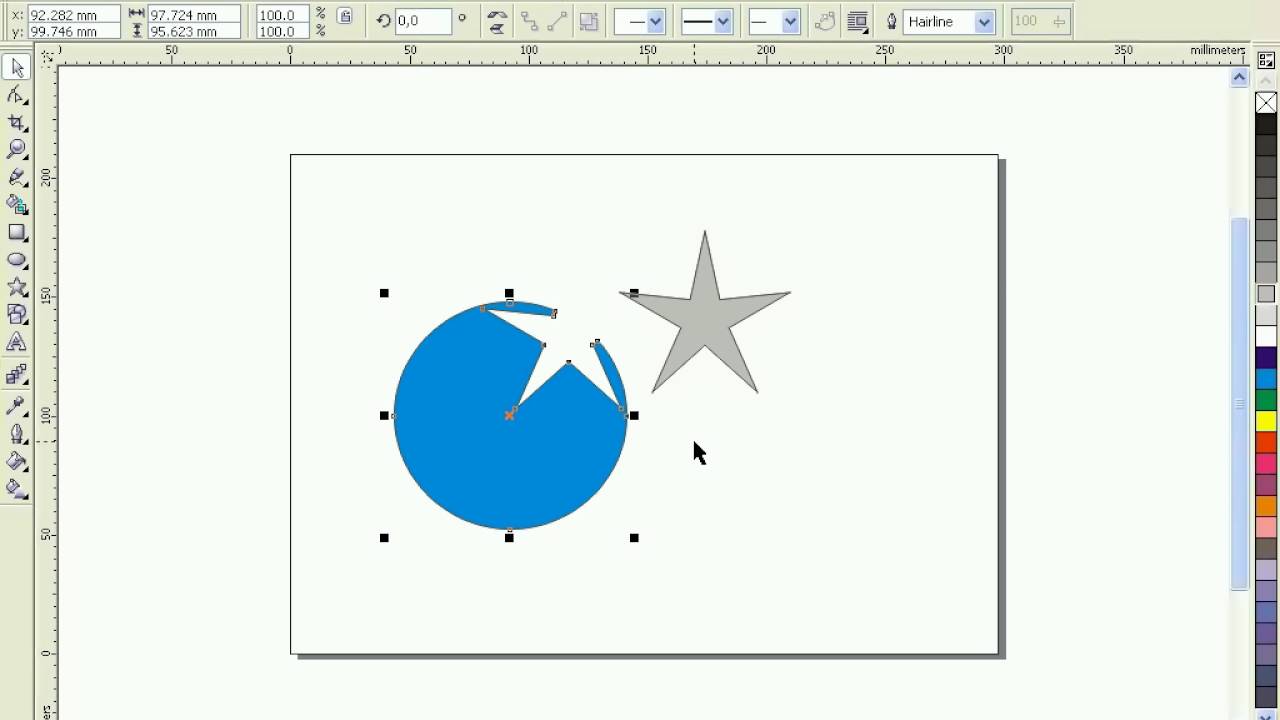 Интерактивная прозрачность в coreldraw