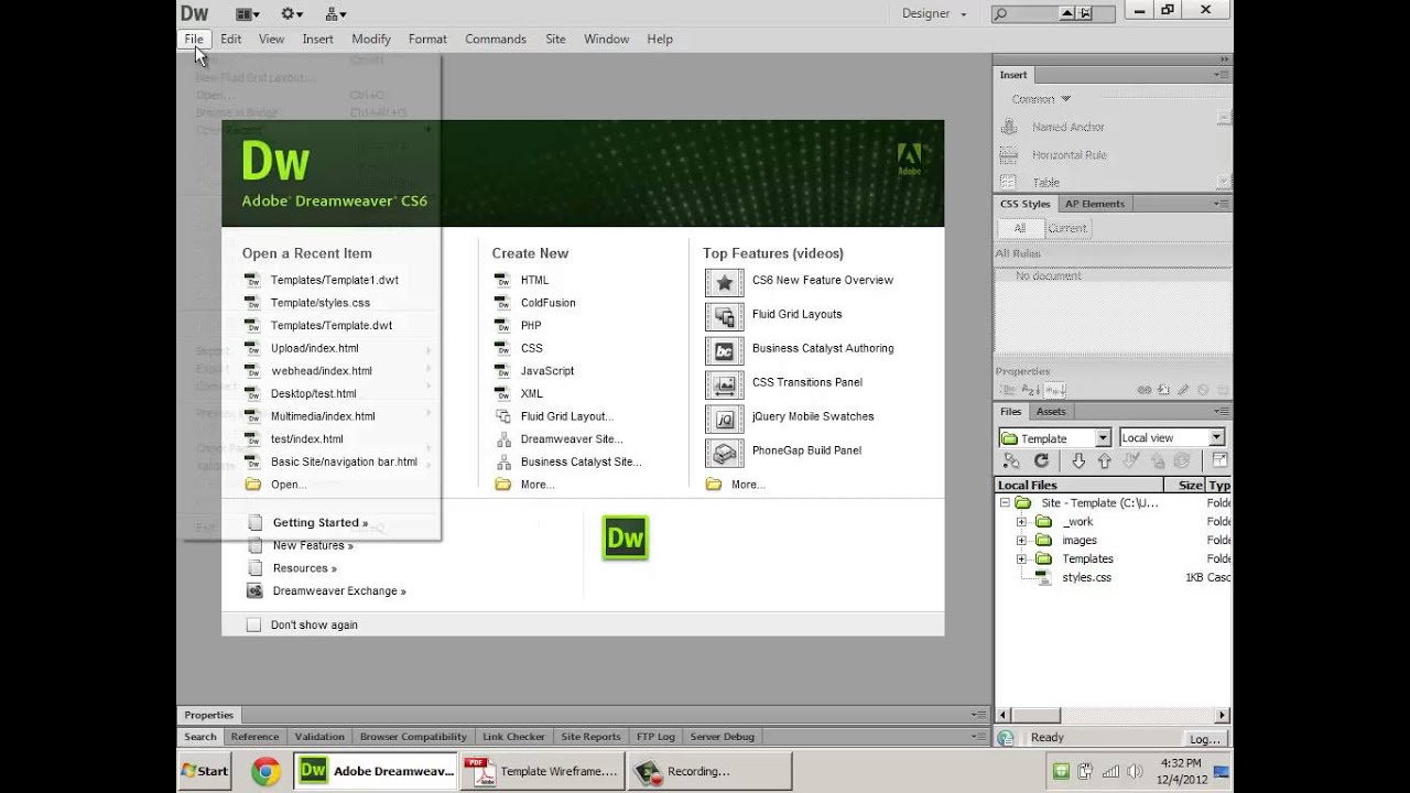 Adobe dreamweaver редактирование шаблона dle