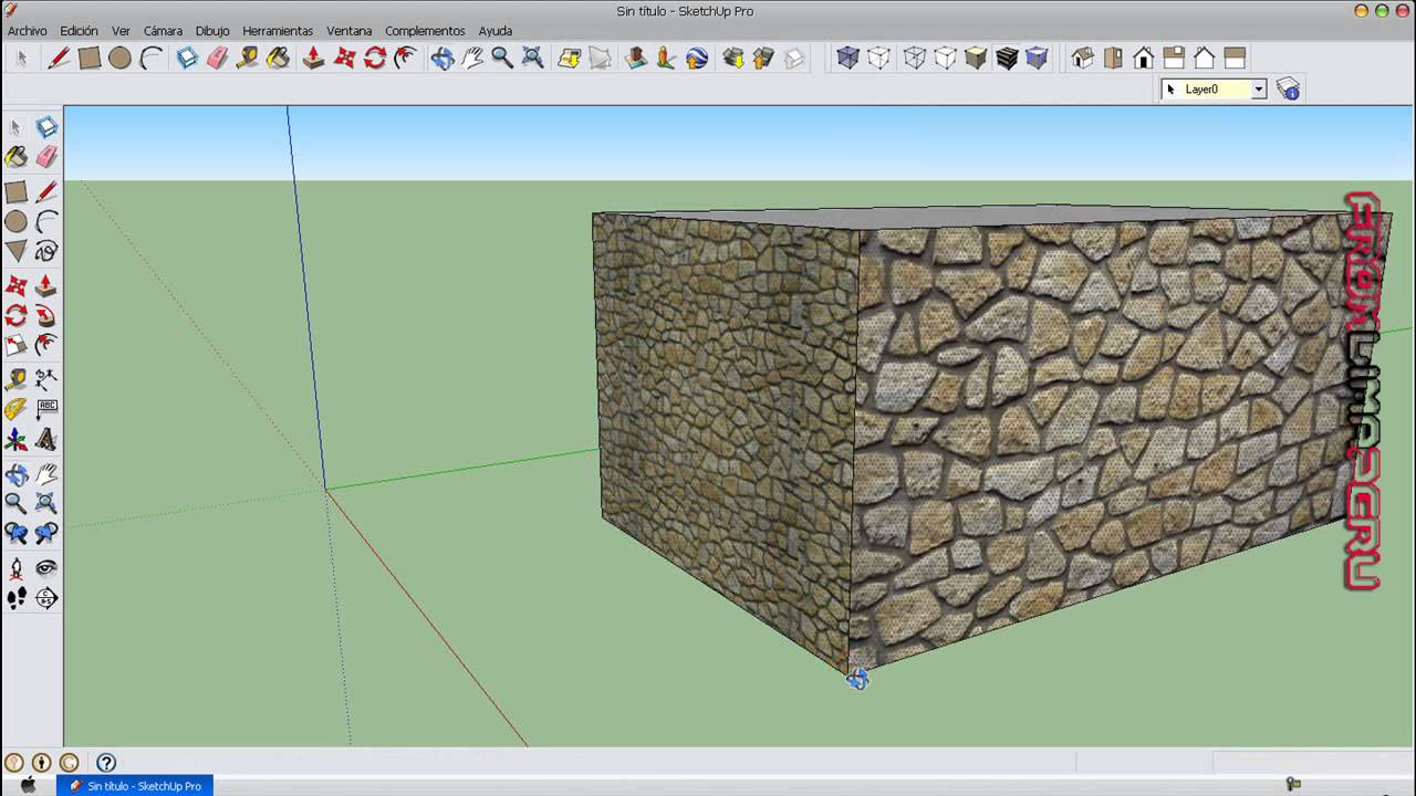 Как сделать отверстие sketchup